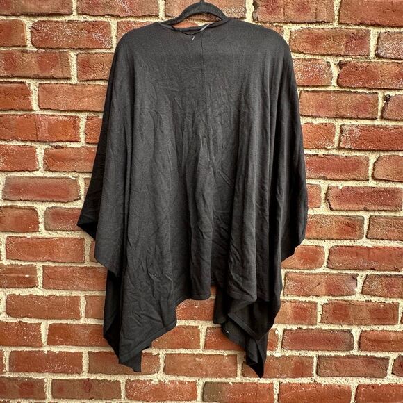 LOFT $89 Travel Wrap sweater shawl kimono Black ONE SIZE NEW - Picture 11 of 11